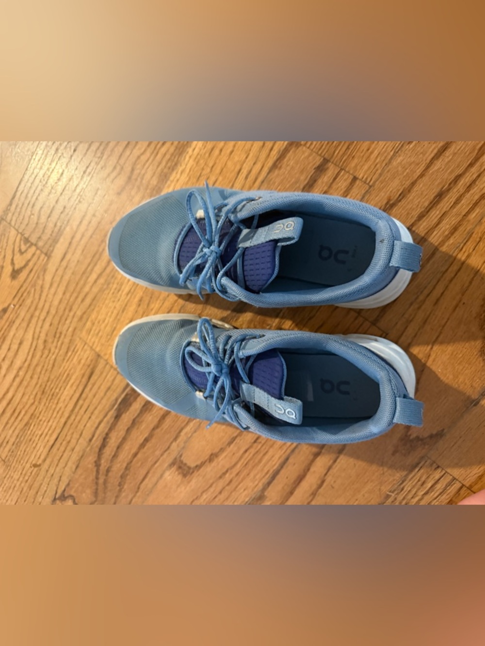 On Running Pale Blue Mesh Trainer
